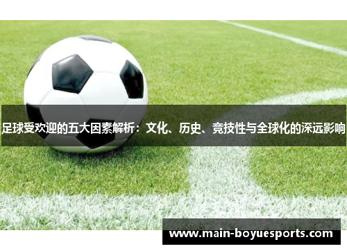 足球受欢迎的五大因素解析：文化、历史、竞技性与全球化的深远影响