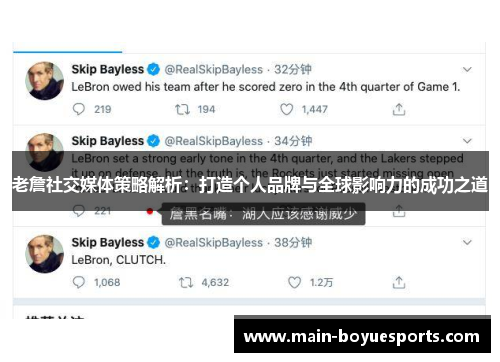 老詹社交媒体策略解析：打造个人品牌与全球影响力的成功之道